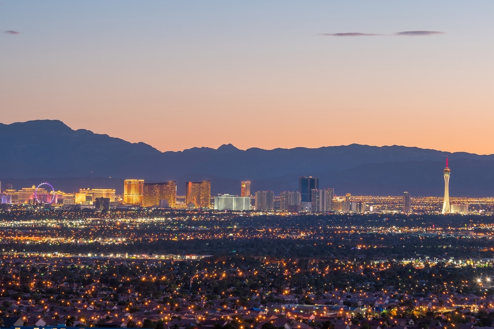 Aerial,View,Of,Las,Vegas,Strip,In,Nevada,Usa