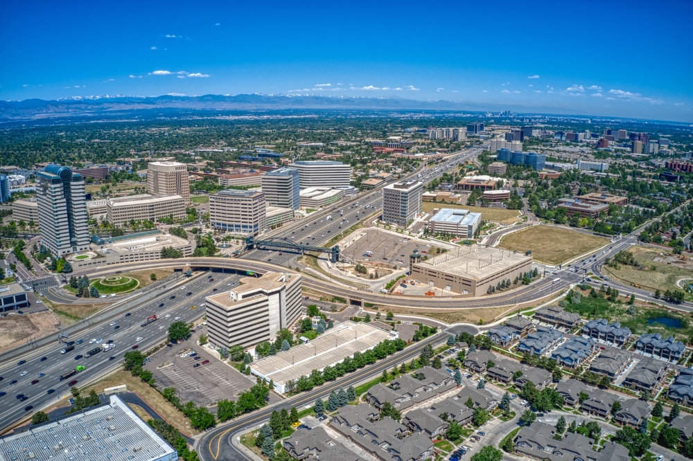 Aerial,View,Of,Denver,Suburb,Of,Aurora,,Colorado