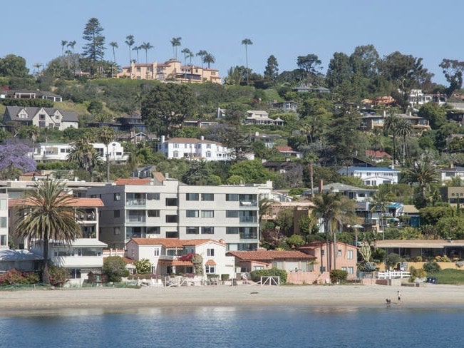 View of La Playa from Pacific Rim Park, San Diego, California