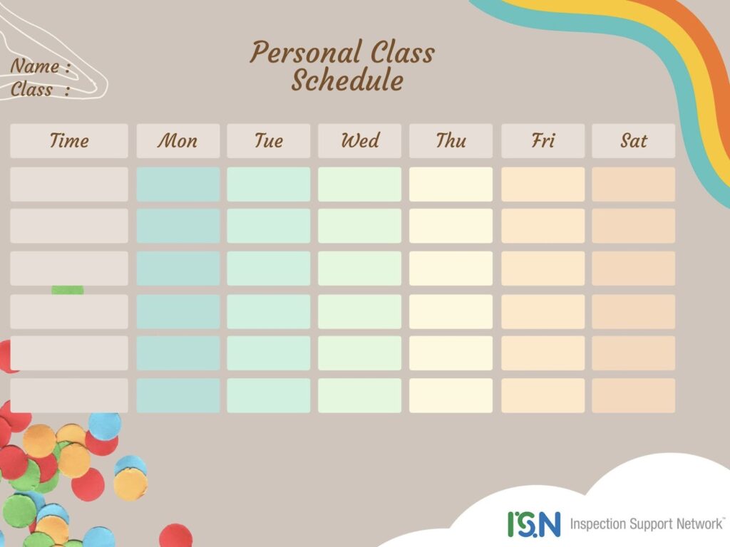 personal class schedule