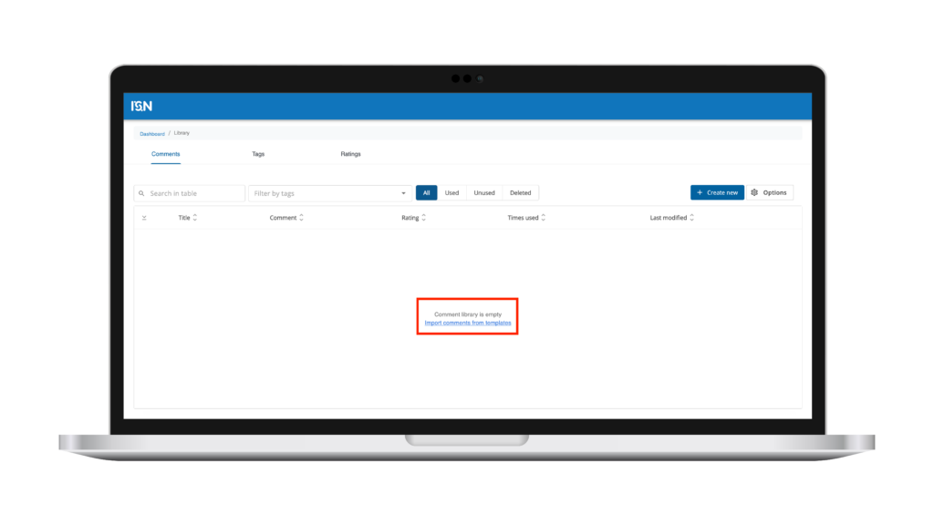 Global Ratings in ISN home inspection software for improved report clarity
