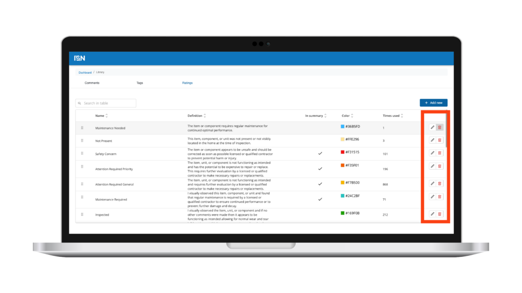 How to edit or delete a rating