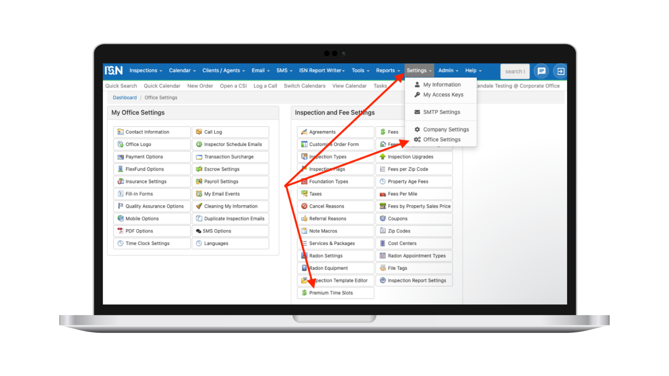 Premium Time Slots - ISN home inspection software