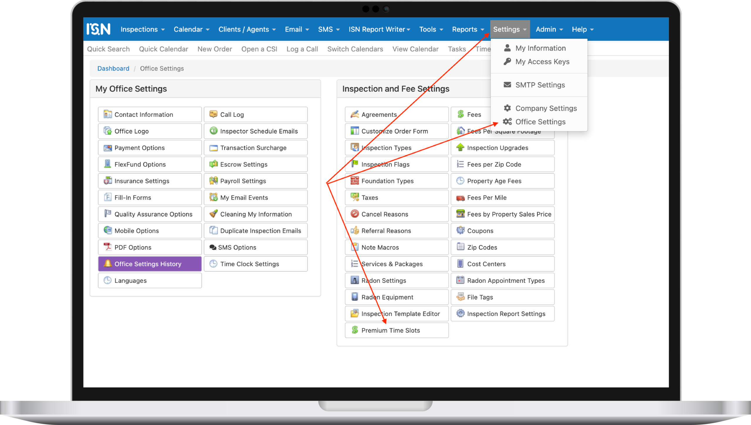 Premium time slots - ISN home inspection software
