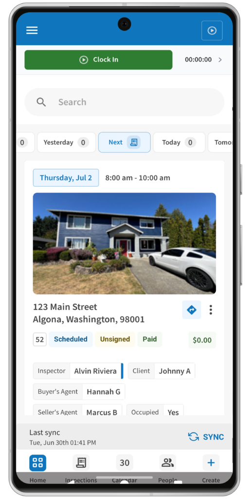 ISN Mobile App - Clock In