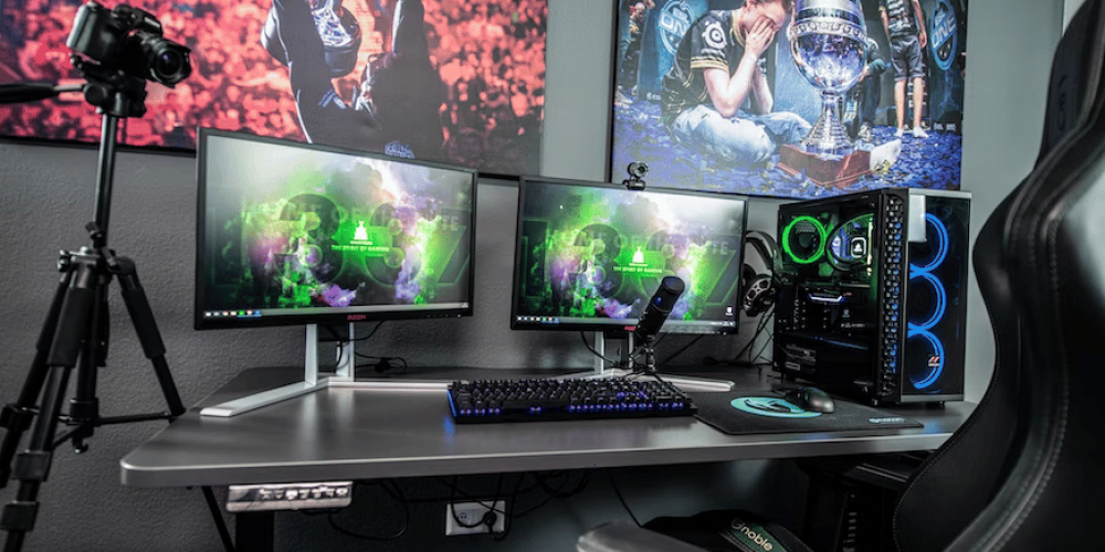 computer station
