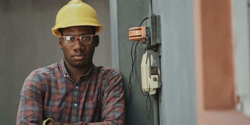man in hard hat