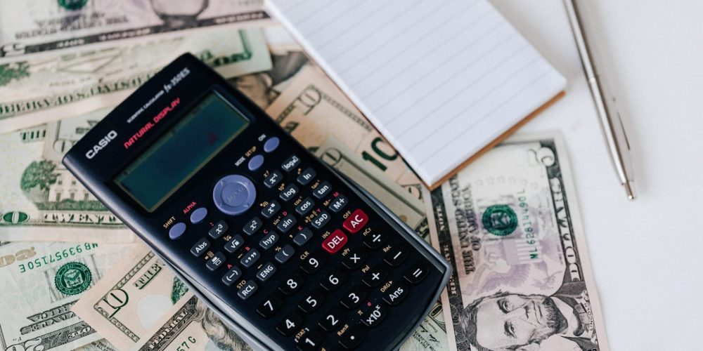 calculator money note