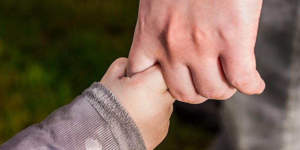 holding hands